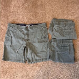 Sonoma Men's Olive Green Flat Front Shorts